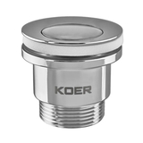 Донный клапан для умывальника универсальный Koer PW-02-01 1.1/4 хром KR3399