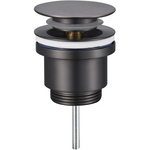 Донний клапан для раковини Koer PW-11-07 1.1/4 універсальний Click-Clack графіт (KR5793)