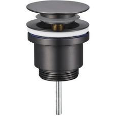 Донний клапан для раковини Koer PW-11-07 1.1/4 універсальний Click-Clack графіт (KR5793)