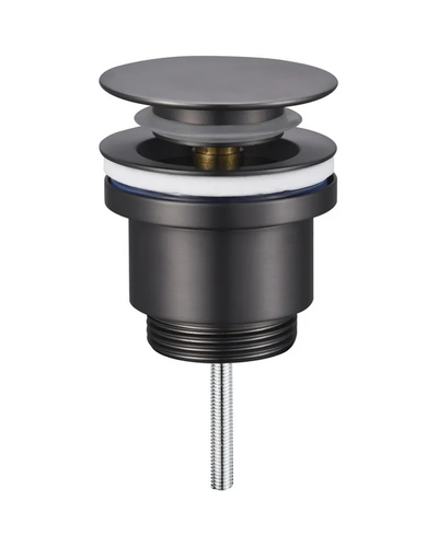 Донний клапан для раковини Koer PW-11-07 1.1/4 універсальний Click-Clack графіт (KR5793)