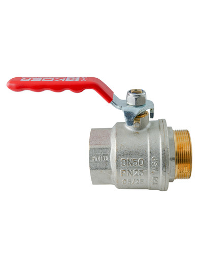 Кран шаровой ГШВ Koer Extreme KE.215-50 - 2" FM ручка "рычаг" красная (KR5755)