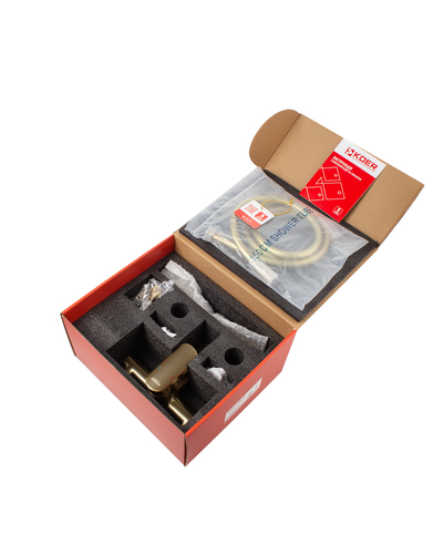 Смеситель для ванны с коротким изливом Koer KB-40028-12 золото мат (KR5307)