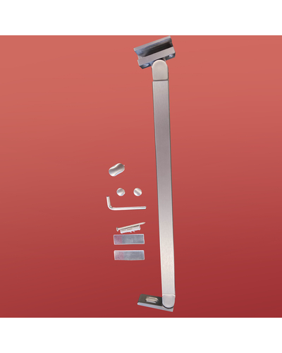 Двері в нішу Koer SR SD04-120x200-TR-07 прозоре скло Easy Clean 10мм, графіт (KR5388)