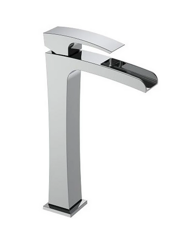 Смеситель для умывальника Koer KB-15007-01 высокий водопад (Цвет хром) (KR3448)