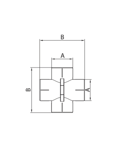 Крестовина ПРОХОДНАЯ Koer K0261.PRO - 20 PPR (KP2614)