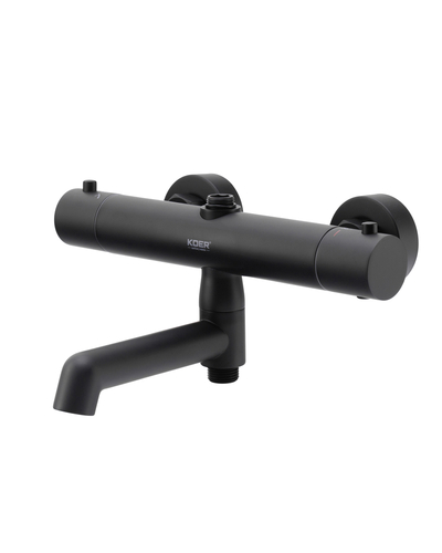 Душевая система с термостатом Koer KB-57029-05 3 функции чёрная (KR5491)