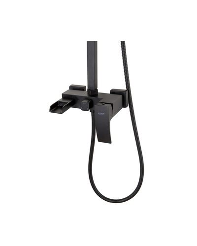 Душевая система со смесителем водопад Koer KB-58007-05 (Цвет черный) (KR3463)
