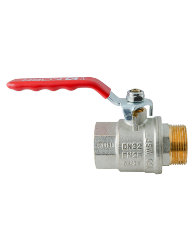 Кран шаровой ГШВ Koer Extreme KE.215-32 - 1 1/4" FM ручка "рычаг" красная (KR5753) Кран шаровой ГШВ Koer Extreme KE.215-32 - 1 1/4" FM ручка "рычаг" красная (KR5753)