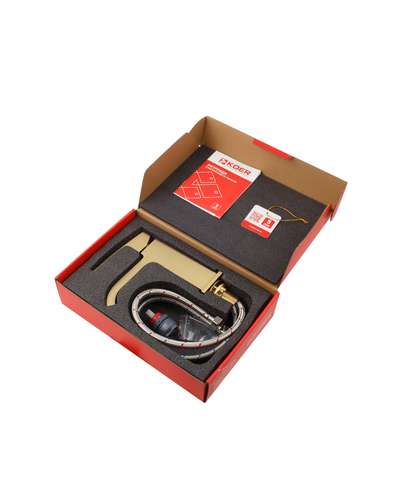 Змішувач для умивальника Koer KB-10037-12 (матове золото) (KR6000)