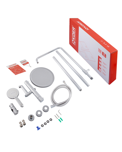Душевая система с термостатом Koer KB-57029-01 3 функции хром (KR5482)