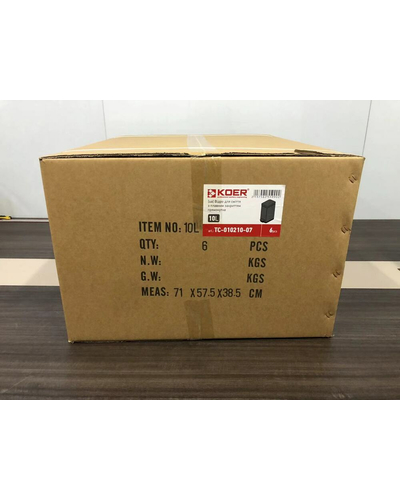 Відро для сміття з плавним закриттям прямокутне Koer TC-010210-07 10 л колір сірий (KR5599)