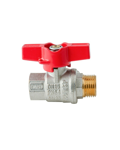 Кран шаровой ГШМ Koer Extreme KE.218-15 - 1/2" FM ручка "бабочка" красная (KR5759) Кран шаровой ГШМ Koer Extreme KE.218-15 - 1/2" FM ручка "бабочка" красная (KR5759)