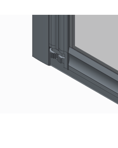 Шторки стеклянные на ванную складные Koer SR BS07-80x140-TR-01 прозрачное стекло Easy Clean 4мм, хром (KR5948)