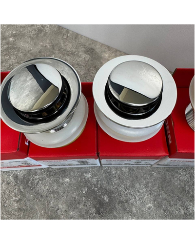 Донний клапан для раковини Koer PW-10-01 1.1/4 без переливу автоматичний Click-Clack хром (KR5797)