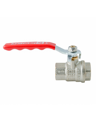 Кран шаровый ГГВ Koer Extreme KE.214-15 - 1/2" FF ручка "рычаг" красная (KR5744)