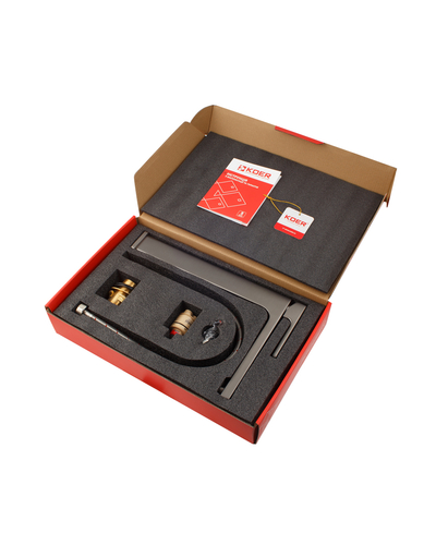 Змішувач для умивальника високий Koer KB-11009-07 (графіт) (KR5978)