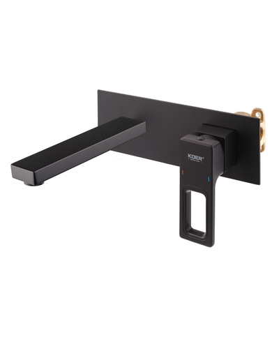 Змішувач для умивальника вбудований Koer KB-16009-05 (чорний) (KR5980)