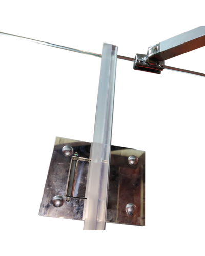 Боковая стенка для кабины Koer SR SW04-80x200-TR-01 прозрачное стекло Easy Clean 10мм, хром (KR5389)