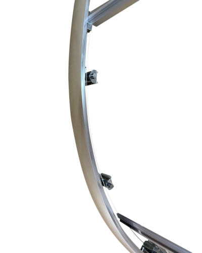 Душова кабіна без піддону Koer SR SC04-90x90x195-TR-02 прозоре скло Easy Clean 5мм SS Color (KR5682)