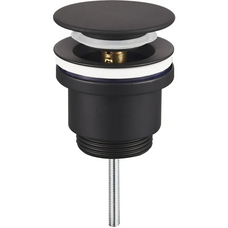 Донний клапан для раковини Koer PW-11-05 1.1/4 універсальний Click-Clack чорний мат (KR5795)