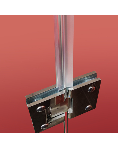 Боковая стенка для кабины Koer SR SW04-80x200-TR-01 прозрачное стекло Easy Clean 10мм, хром (KR5389)