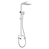 Душова система Koer KB-56007-04 зі змішувачем, 3 функції (хром+білий) (KR5159)