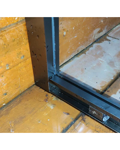 Душова кабіна без піддону Koer SR SC10-90x90x195-TR-07 прозоре скло Easy Clean 6мм, графіт (KR5944)
