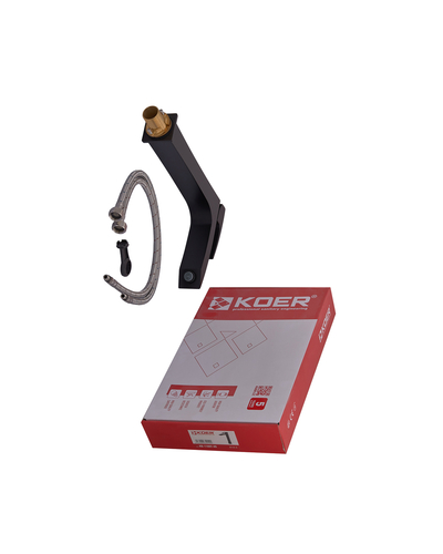 Смеситель для умывальника Koer KB-11007-05 высокий (Цвет черный) (KR3441)