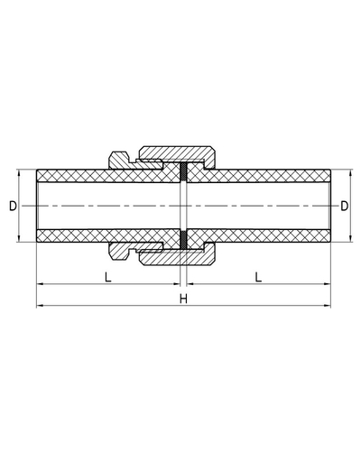Разборное резьбовое соединение Koer K0281.PRO - 32 PPR (KP2925)