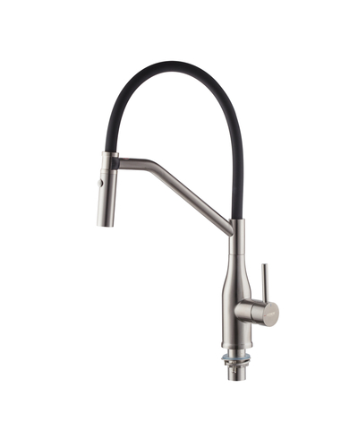 Смеситель для кухни Koer KI-70026-02 с черным силиконовым изливом (KR5209)