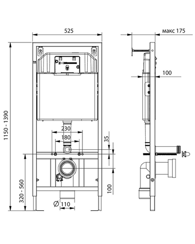 Инсталляция Koller Pool Dune 1200SL с унитазом Koller Pool Trend Tornado 3.0 хром Инсталляция Koller Pool Dune 1200SL с унитазом Koller Pool Trend Tornado 3.0 хром