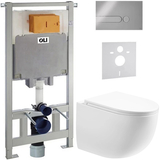 Інсталяція OLI 80 з унітазом Koller Pool Twist Tornado 3.0 TW-0490-RQ3 кнопка хром