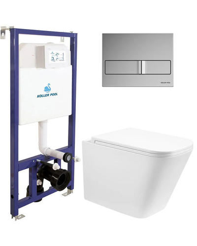 Інсталяція Koller Pool Dune 1200SL з унітазом Koller Pool Trend Tornado 3.0 кнопка хром