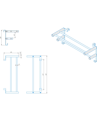 Полка Mario для полотенцесушителя Inox 520x284 3.0.1300.13.P Полка Mario для полотенцесушителя Inox 520x284 3.0.1300.13.P