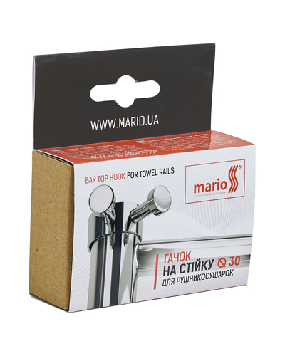 Крючок Mario на круглую стойку 30 мм 3.0.0500.0.P