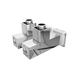 Кран кутовий квадрат Mario, G1/2 "комплект 2 шт, 4.0.0201.56.P