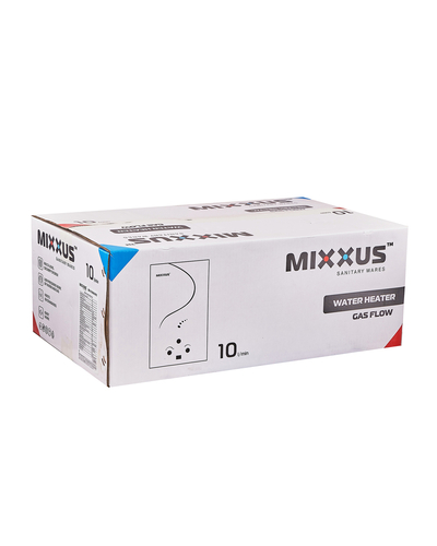Димохідна газова колонка Mixxus GWH-0110 Basic White 10 л/хв біла (WH0022)