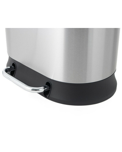 Мусорное ведро с плавным закрытием овальное Mixxus Premium Strong-TC0120 SS Color 20л цвет нержавейка (MI7081)