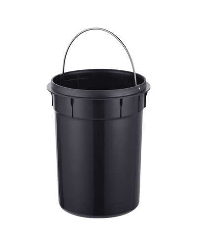 Відро для сміття з плавним закриттям кругле Mixxus Ellipse-TC0212 SS Color 12л (колір нержавійка) (MI8399)