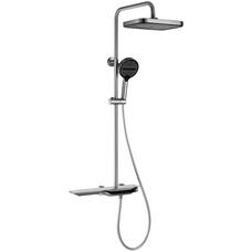 Душова система з термостатичним змішувачем Mixxus Premium Space-009-J Chrome з кнопковим перемикачем, 3 режими (MI7012)