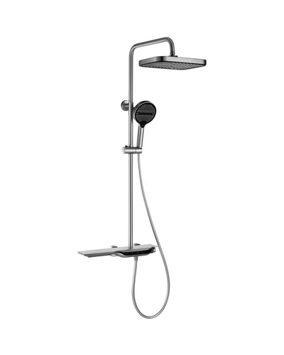 Душова система з термостатичним змішувачем Mixxus Premium Space-009-J Chrome з кнопковим перемикачем, 3 режими (MI7012)