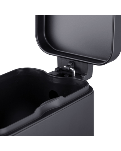 Мусорное ведро с плавным закрытием прямоугольное Mixxus Premium Quadro-TC0105 Black 5 л цвет черный (MI7061)