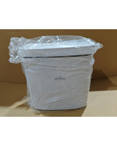 Мусорное ведро сенсорное овальное Mixxus Flat-TC0109 White 9 л цвет белый (MI7074)