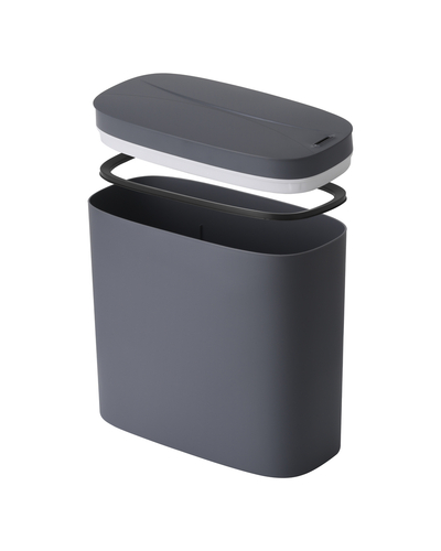 Мусорное ведро сенсорное овальное Mixxus Flat-TC0109 Graphite 9 л цвет графит (MI7075)