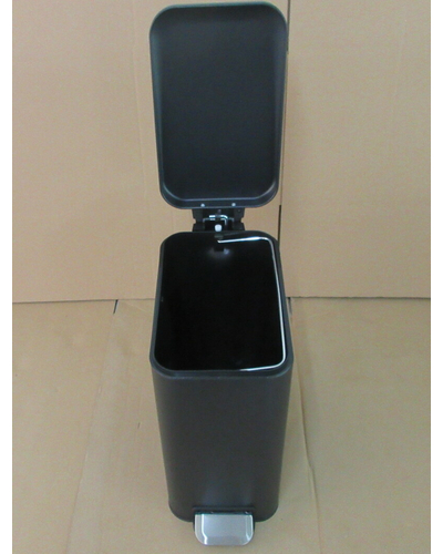 Мусорное ведро с плавным закрытием прямоугольное Mixxus Diverse-TC0312 Black 12л цвет черный (MI7091)
