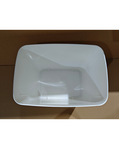 Мусорное ведро сенсорное прямоугольное Mixxus WAVE-TC0110 White 10 л цвет белый (MI7073)