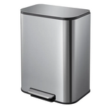 Мусорное ведро с плавным закрытием прямоугольное Mixxus Cubic-TC0105 SS Color 5л цвет нержавейка (MI7088)