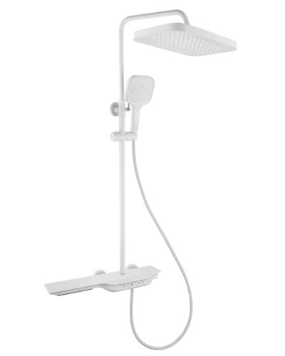 Душова система з термостатичним змішувачем Mixxus Premium Space-009-J White, 3 режими (MI6543)