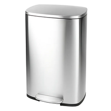 Відро для сміття з плавним закриттям прямокутне Mixxus Bevel-TC0112 SS Color 12л колір наржавійка (MI7087)