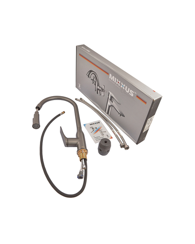 Смеситель для кухни Mixxus Premium Derby 014 (NUT) Graphite (MI6611)